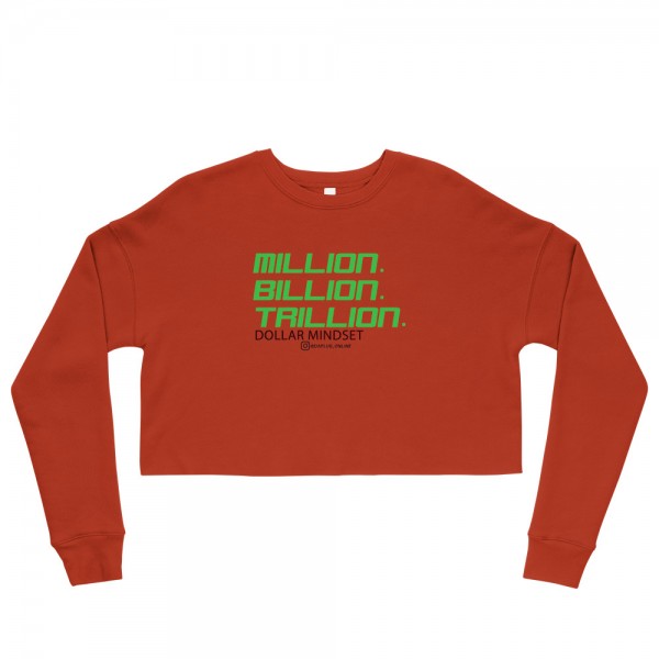 MILLION BILLION TRILLION Crop Sweatshirt - Image 2
