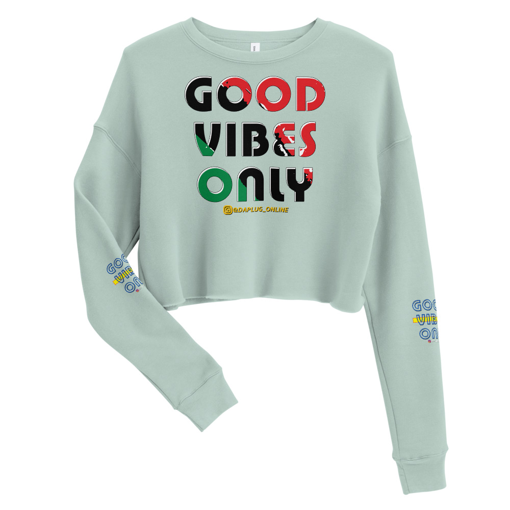 Good Vibes Only Crop Sweatshirt
