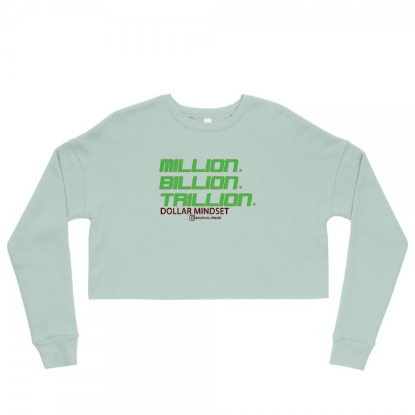 MILLION BILLION TRILLION Crop Sweatshirt - Image 4