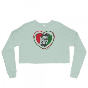 Juneteenth Heart Crop Sweatshirt