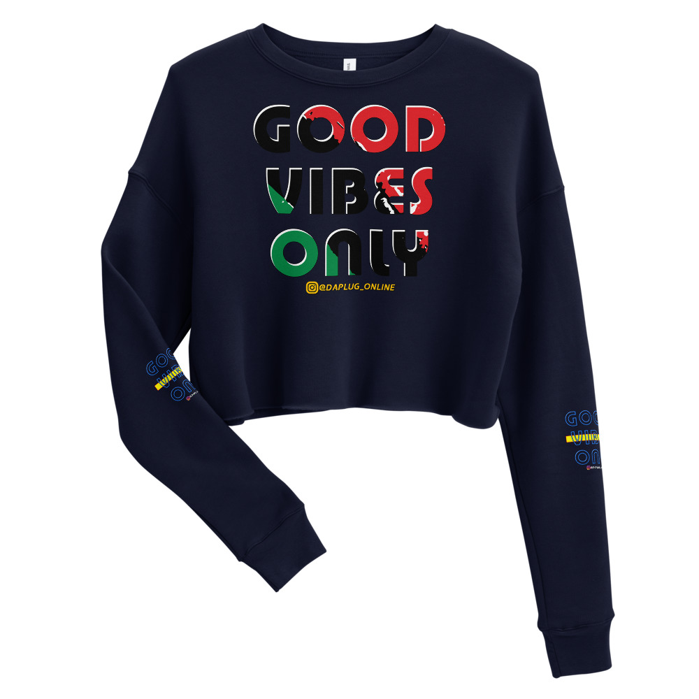 Good Vibes Only Crop Sweatshirt - Image 3