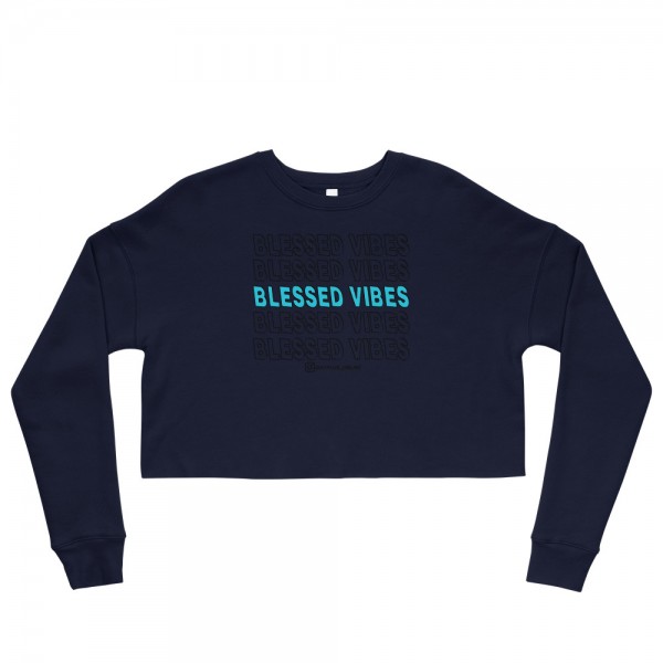 Blessed Vibes Crop Sweatshirt - Image 2
