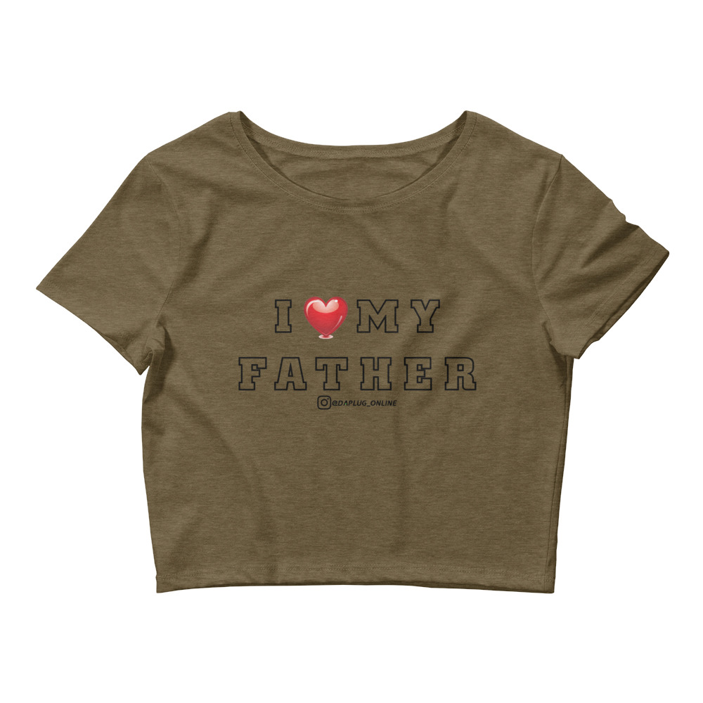 I Heart My Father Crop Tee - Image 2