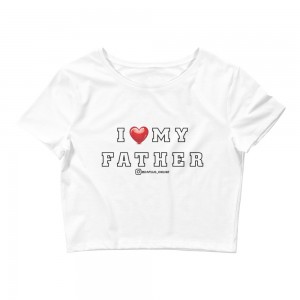 I Heart My Father Crop Tee