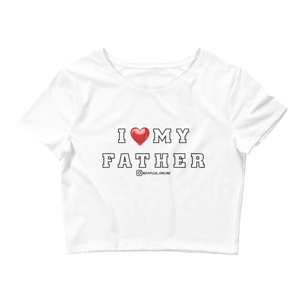 I Heart My Father Crop Tee