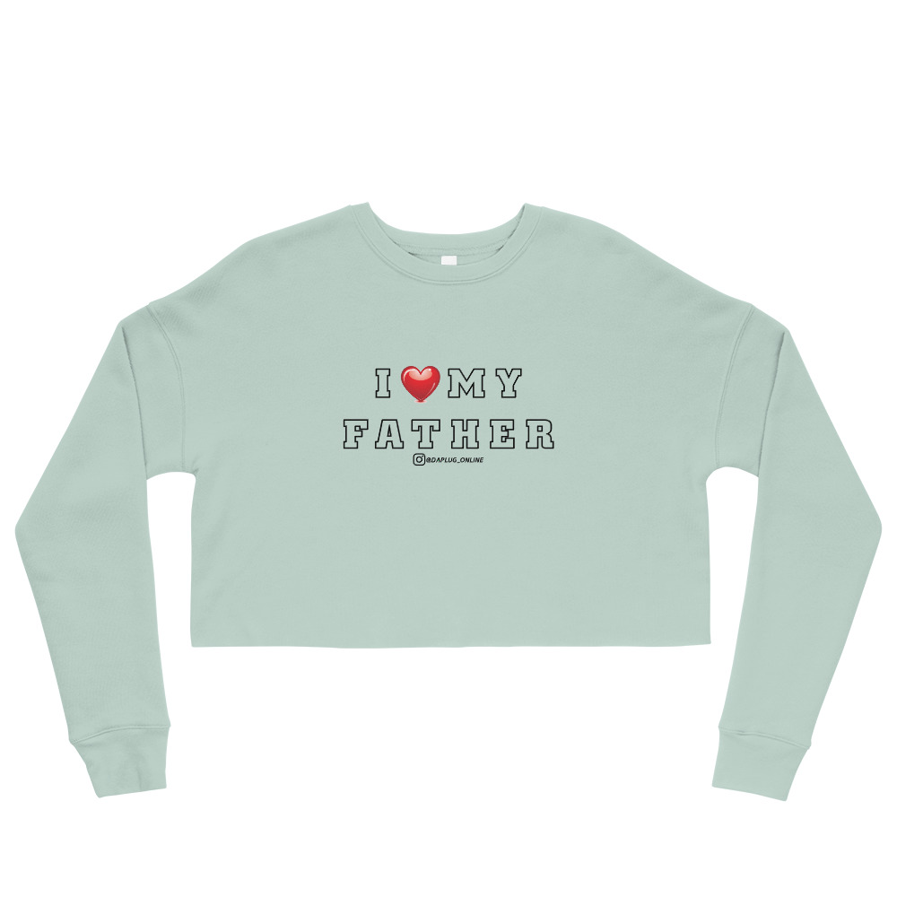 I Heart My Father Crop Sweatshirt