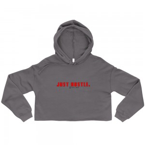 Just Hustle Crop Hoodie