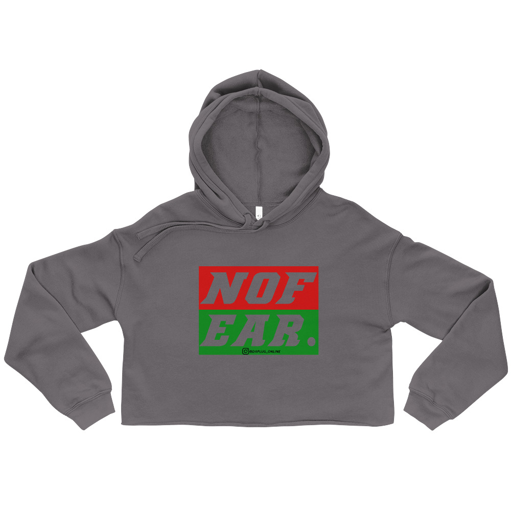 No Fear Crop Hoodie