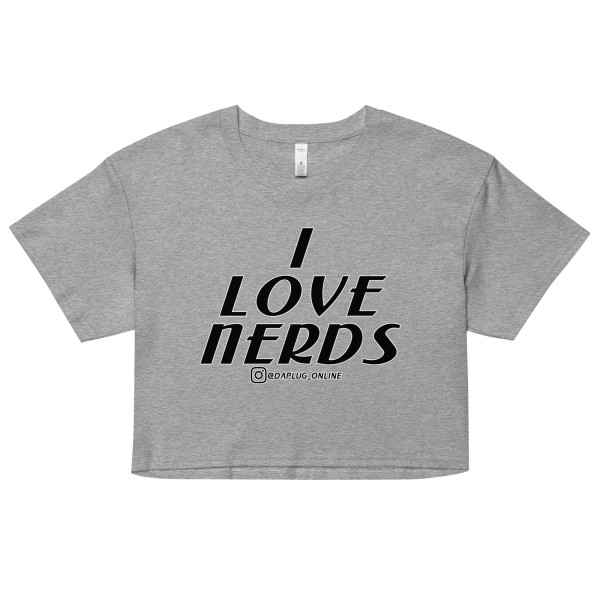I Love Nerds crop top