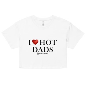 I Heart Hot Dads crop top
